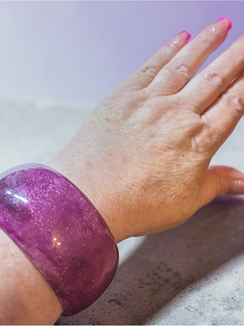Purple Glitter Smart Bracelet